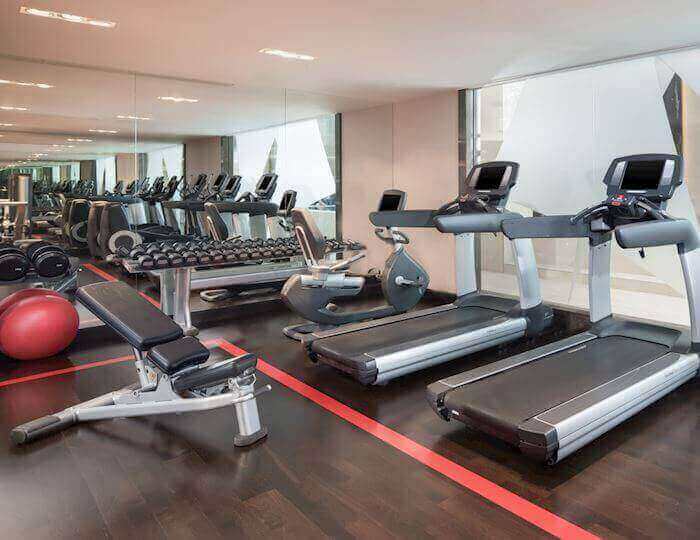 24/7 fitness centrum v Sheraton Bratislava Hotel
